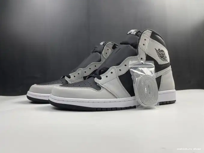 Rep Light Jordan Smoke 1 Grey Air White 555088-035 Black High Retro 0515